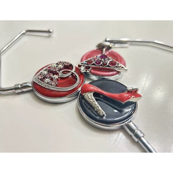 Spring Street Design Swarovski Crystal Set 3 Set Handbag Purse Holder - Picture 1 of 6